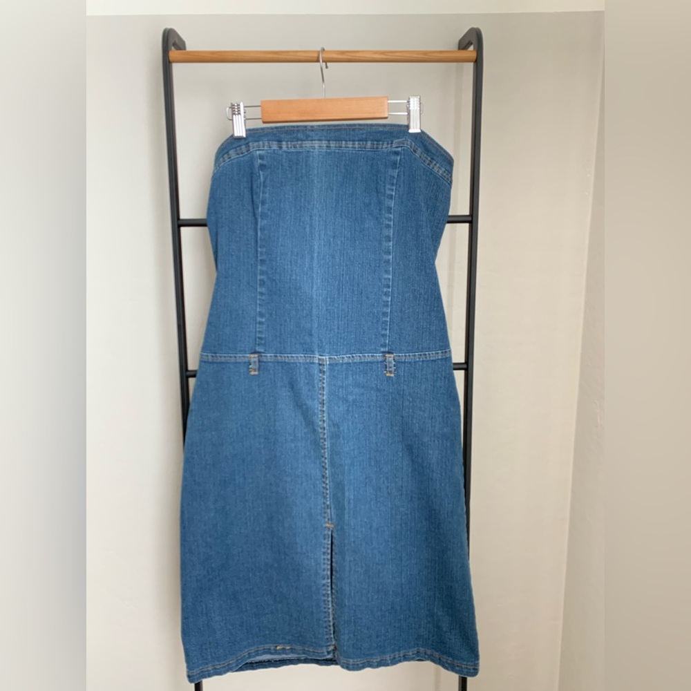 Strapless Denim Dress